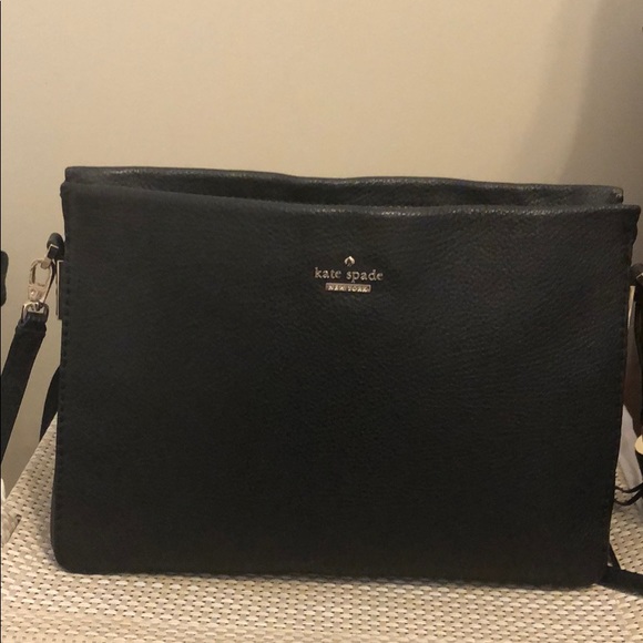 Kate Spade NY purse black boxy shape - Picture 2 of 10